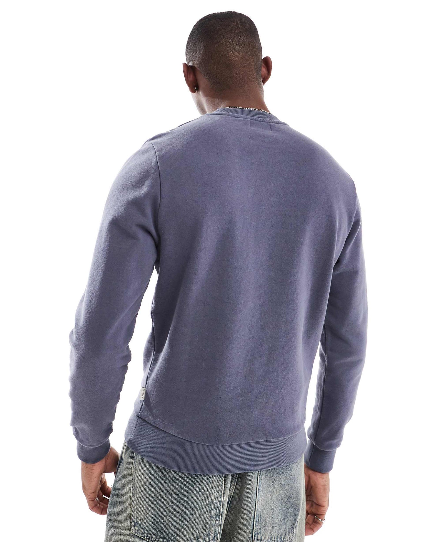 Crew Pocket Sweater In Navy