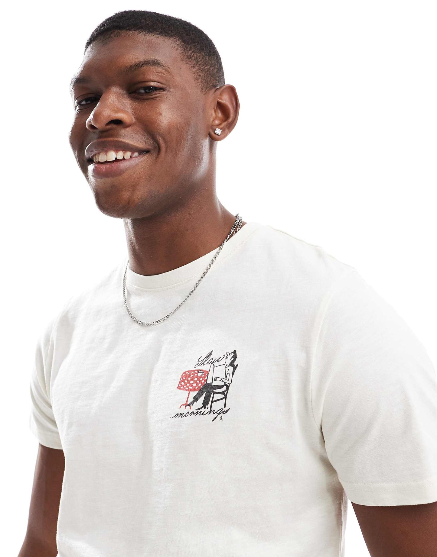 Slow Mornings Tee In Cream