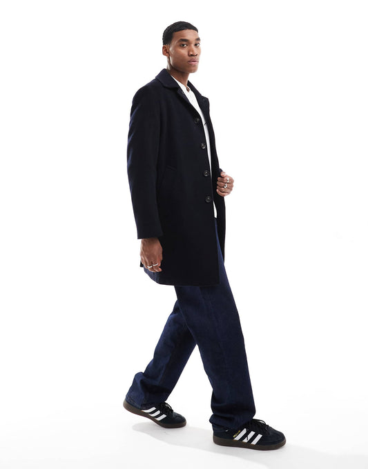 Classic Coat In Navy