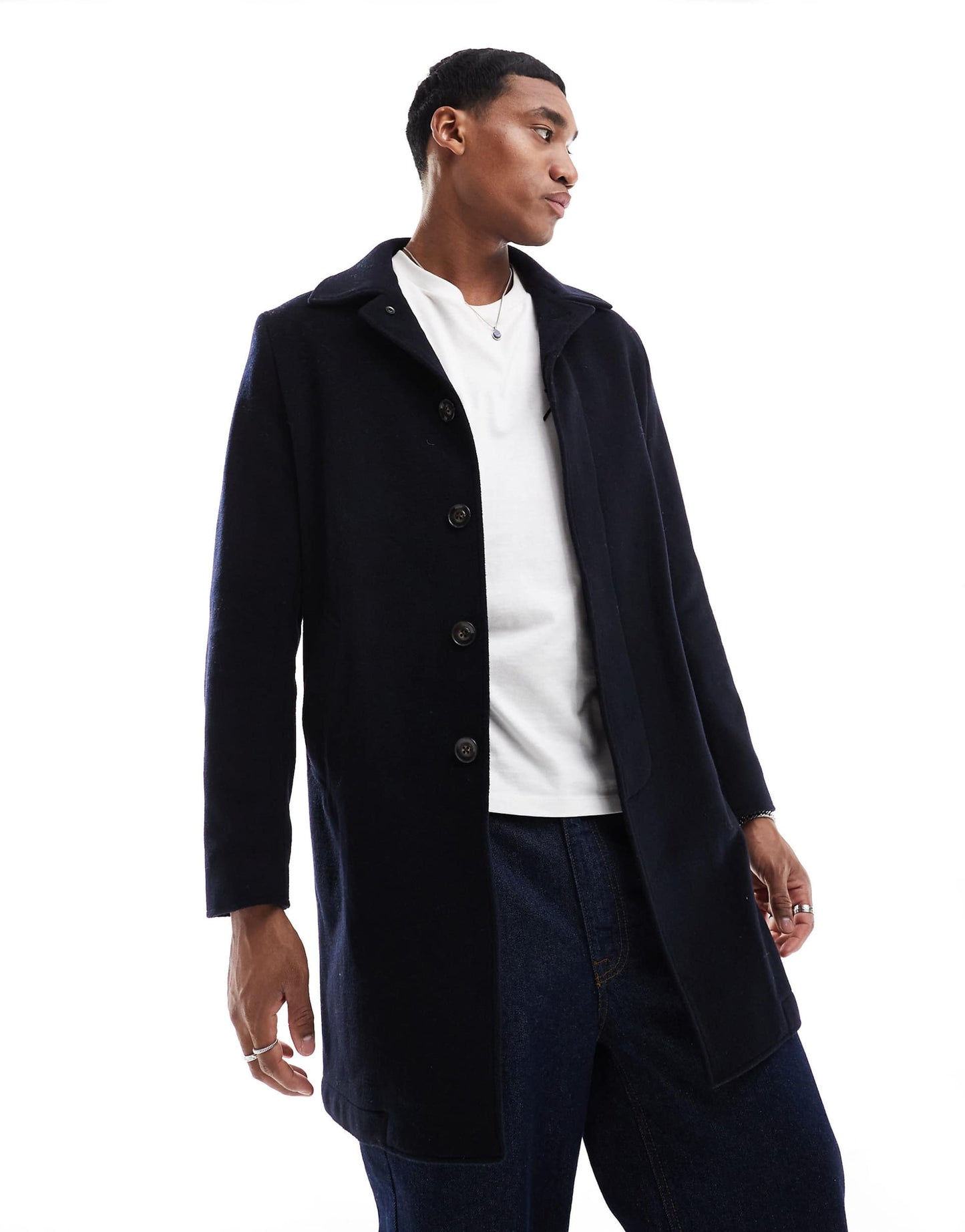 Classic Coat In Navy