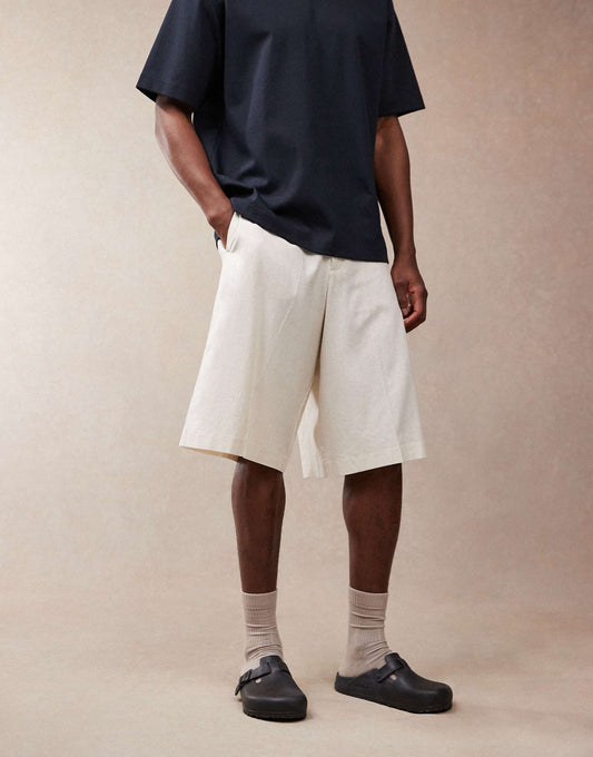 Smart Oversized Bermuda Linen Blend Shorts