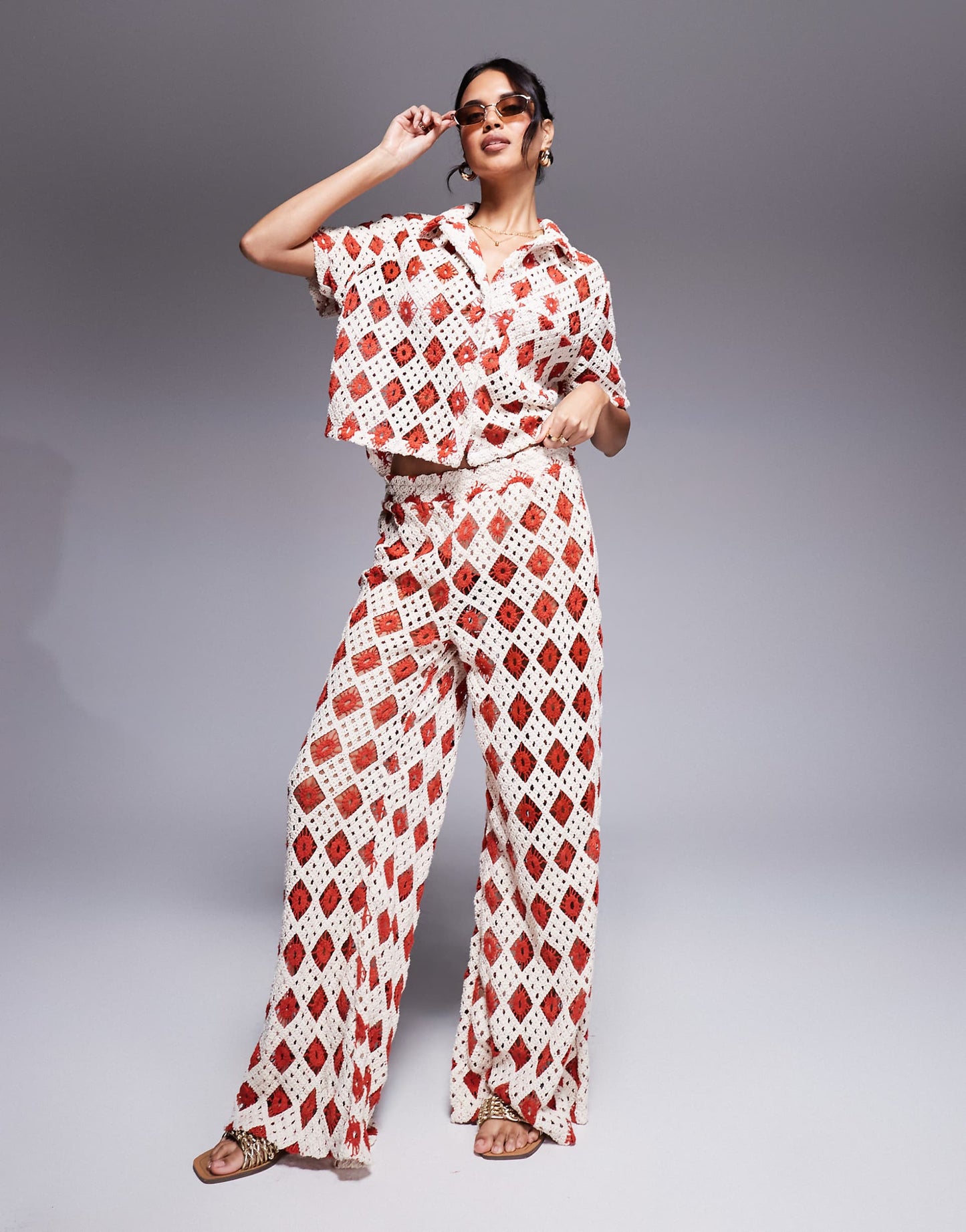 Crochet Beach Trouser Co-Ord