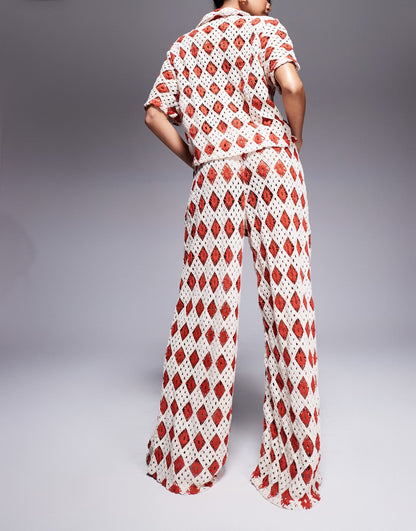 Crochet Beach Trouser Co-Ord