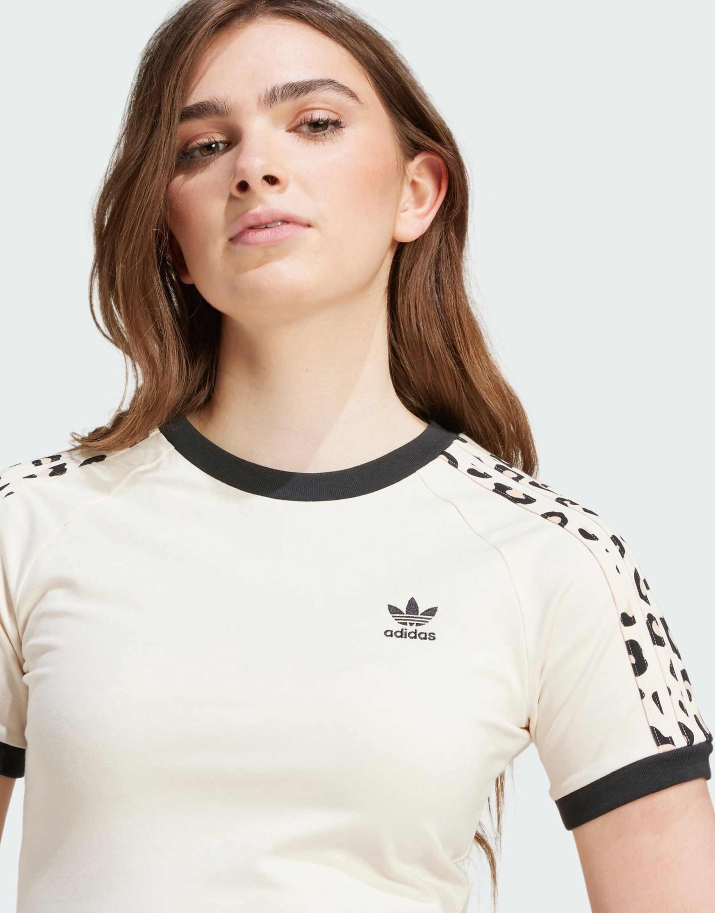 Leopard 3-Stripes T-Shirt