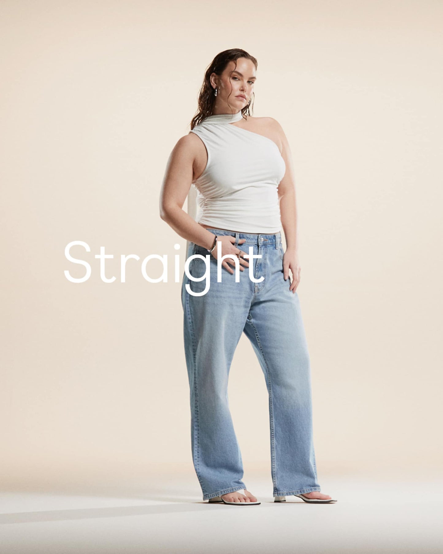 Curve Comfort Stretch Straight Leg Jeans