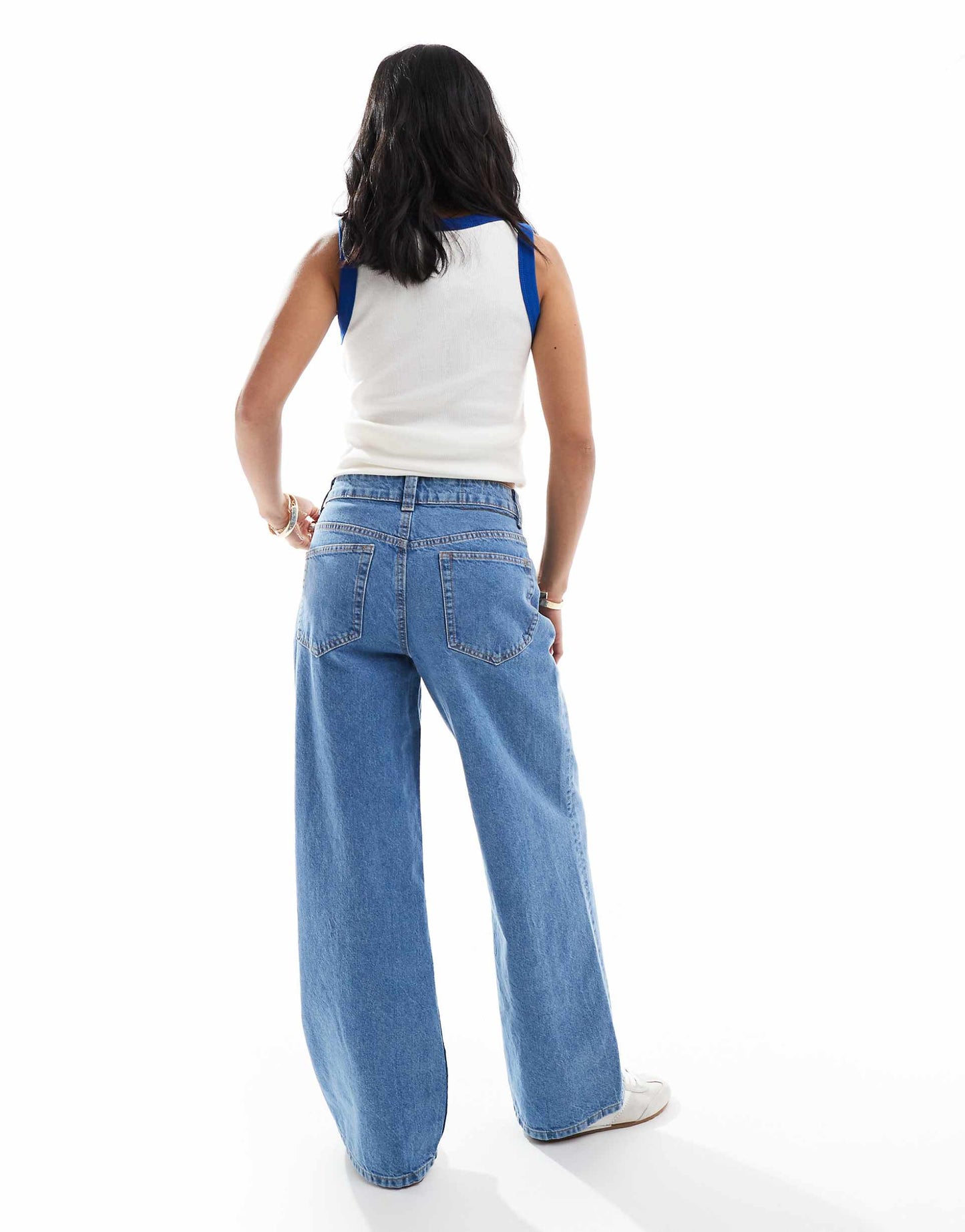 Petite Wide Leg Dad Jeans