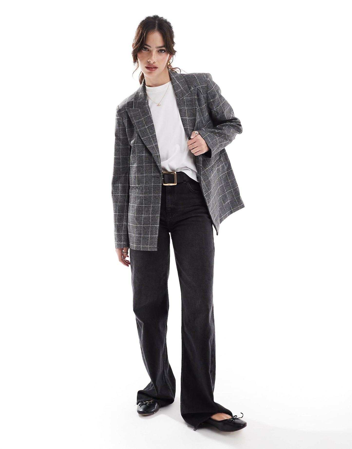 Check Blazer In Blackcheck