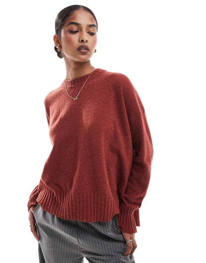 Joy Back Jumper In Dark Orange