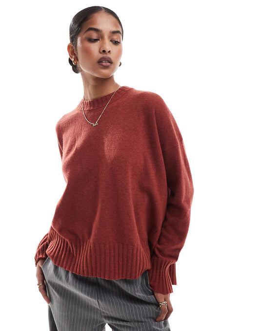 Joy Back Jumper In Dark Orange