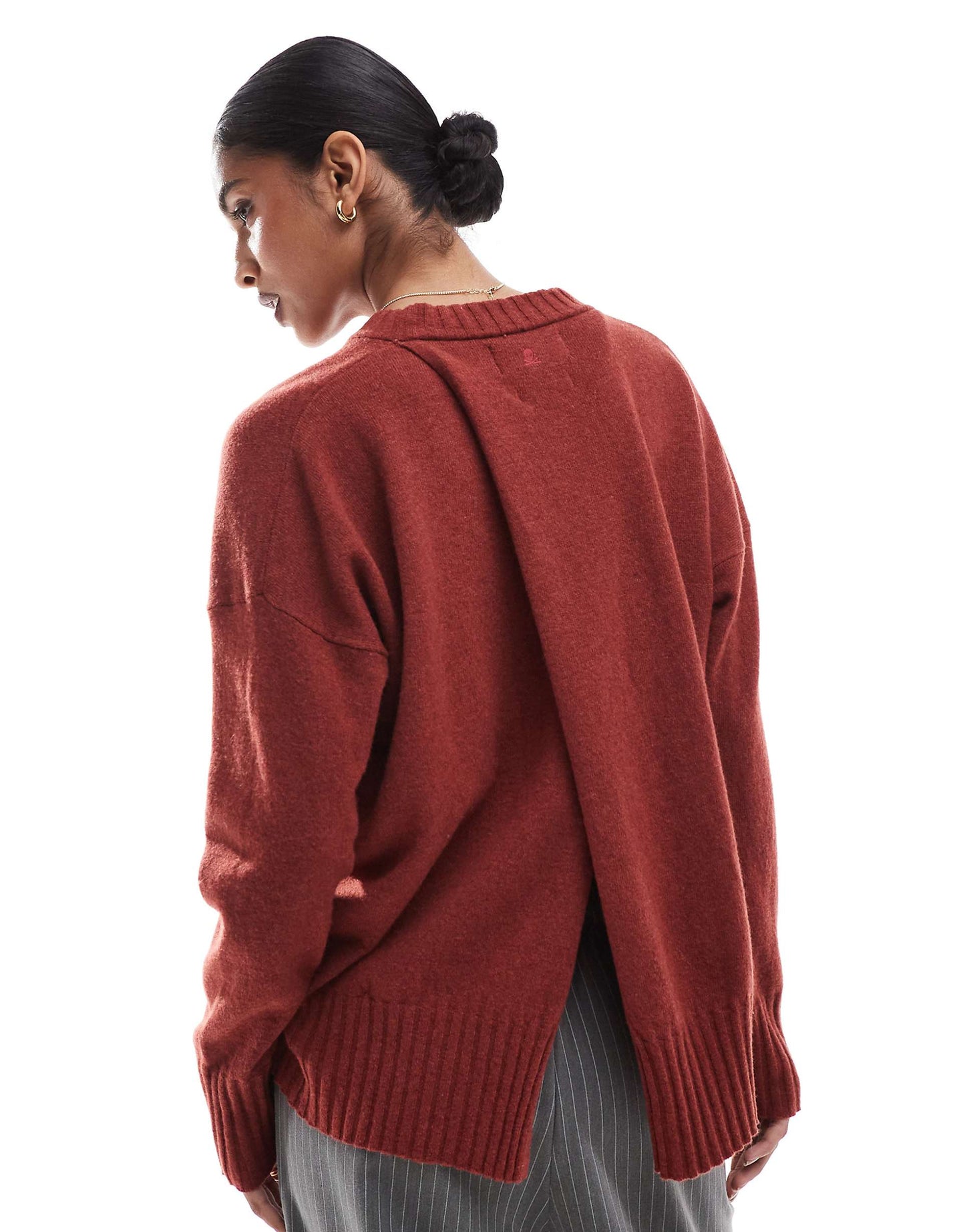 Joy Back Jumper In Dark Orange