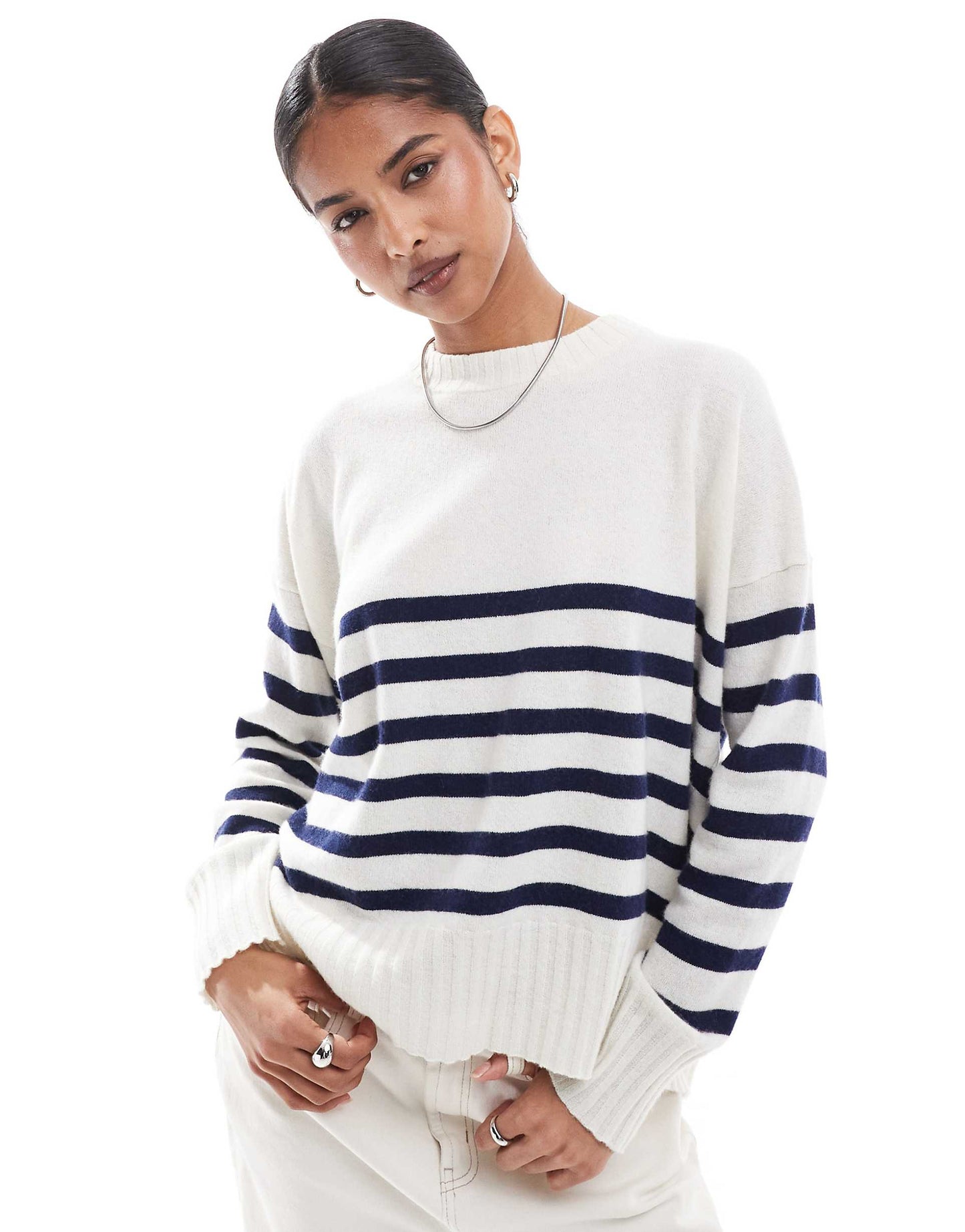 Joy Back Jumper In Blue Stripes