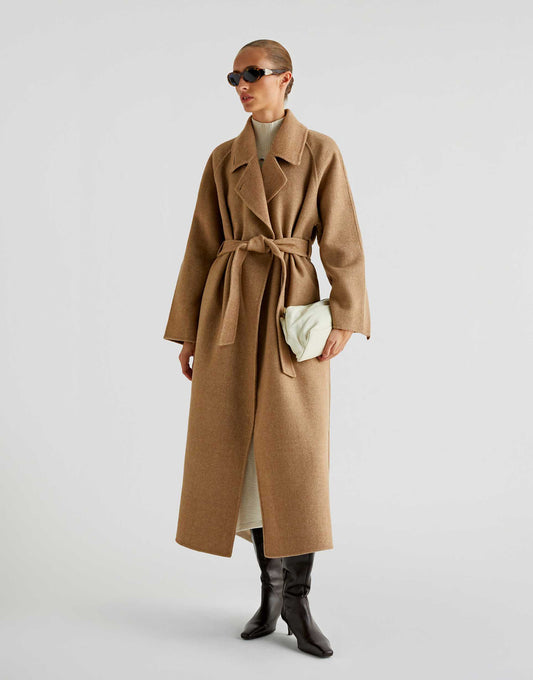Handmade Coat In Camel