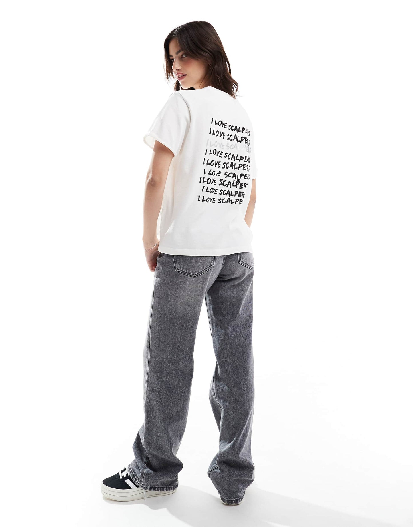 Foil Name Tee In White