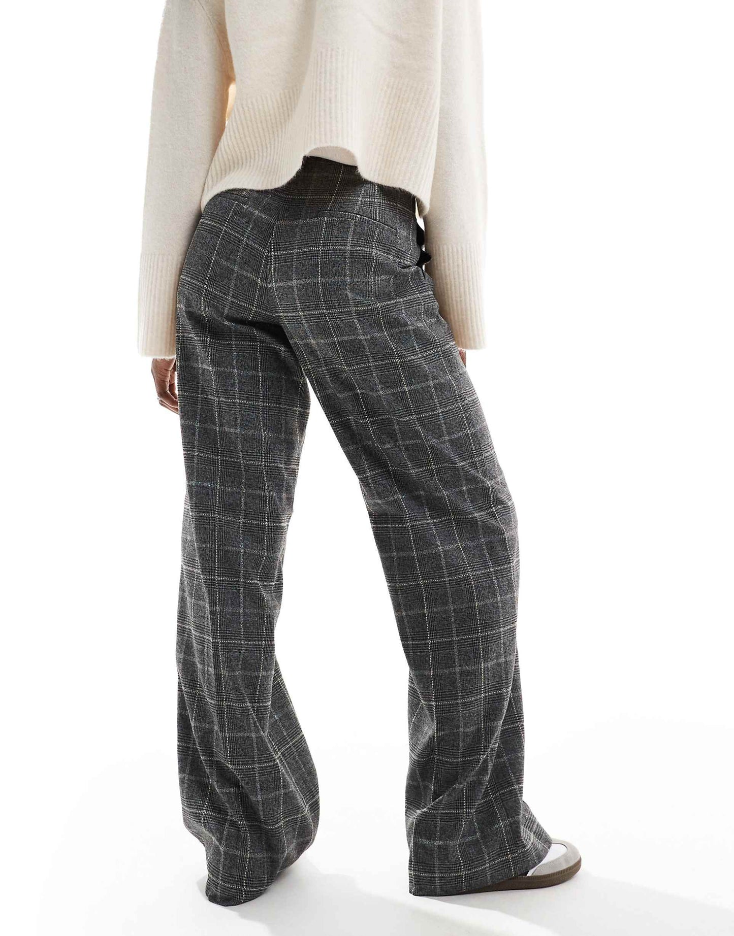 Check Pant In Black Check