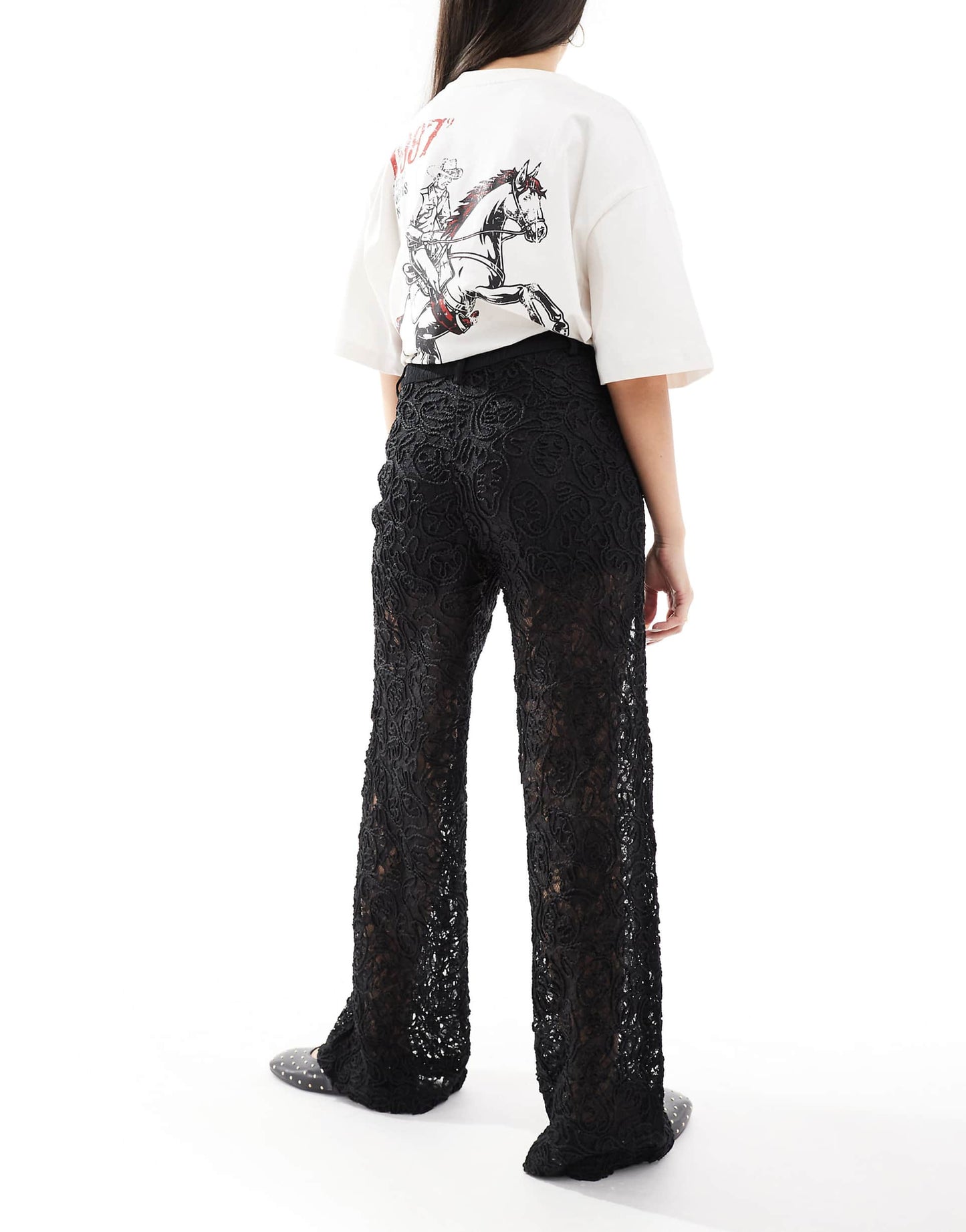 Lace Pant In Black