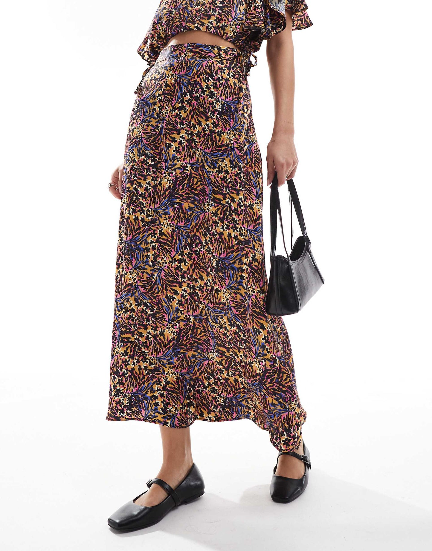 Mini Corde Print Skirt In Multicolor