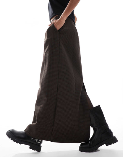 Choussy Skirt In Browncheck