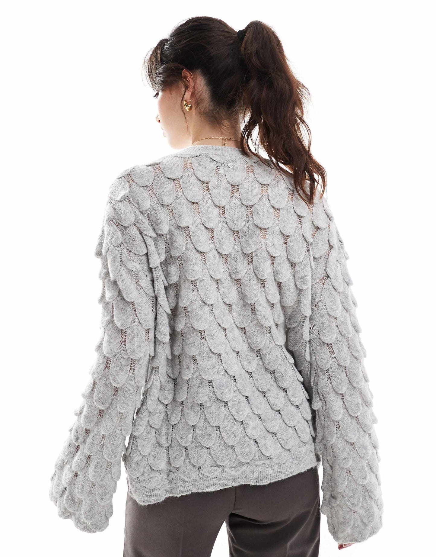 Scale Crystal Jumper In Grey