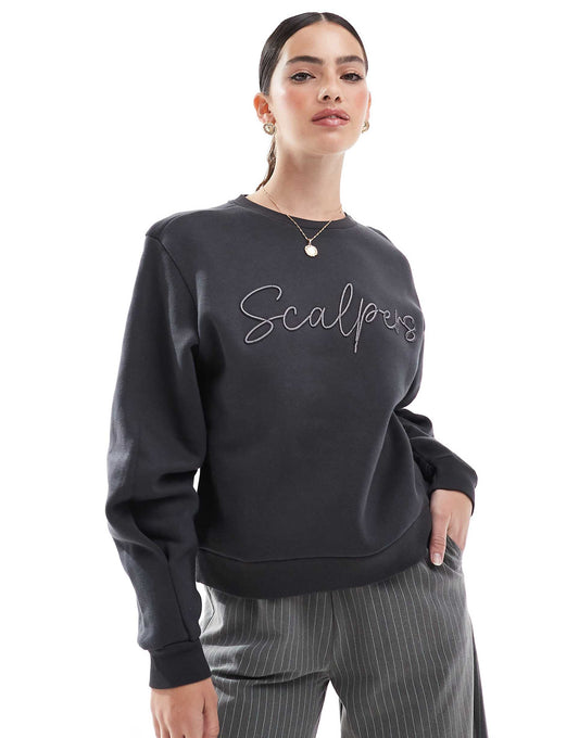 Emb Sweater In Grey
