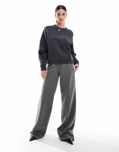 Emb Sweater In Grey