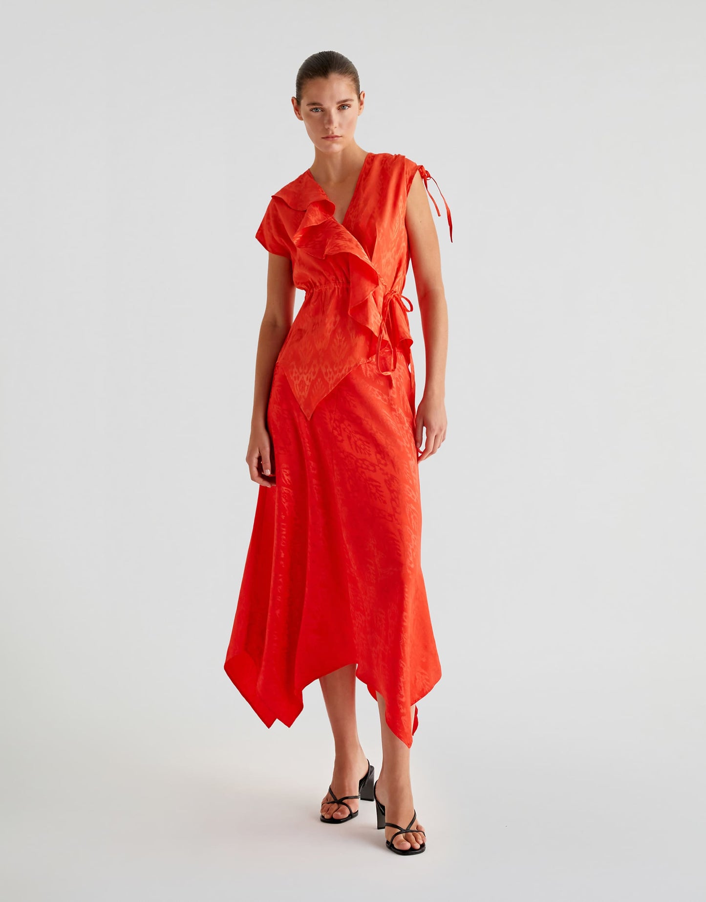 Jacri Top In Orange