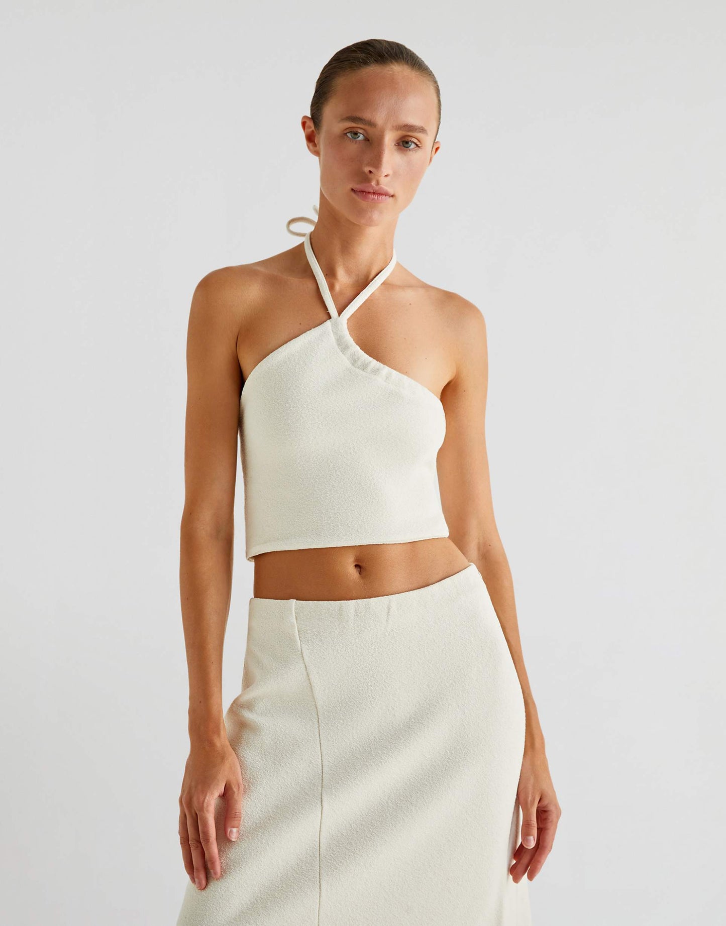 Interlock Top In Ecru