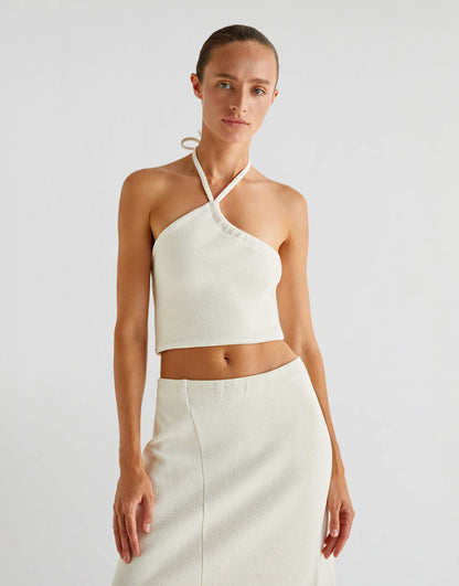 Interlock Top In Ecru