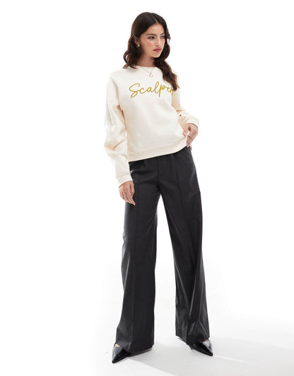 Emb Sweater In Ecru