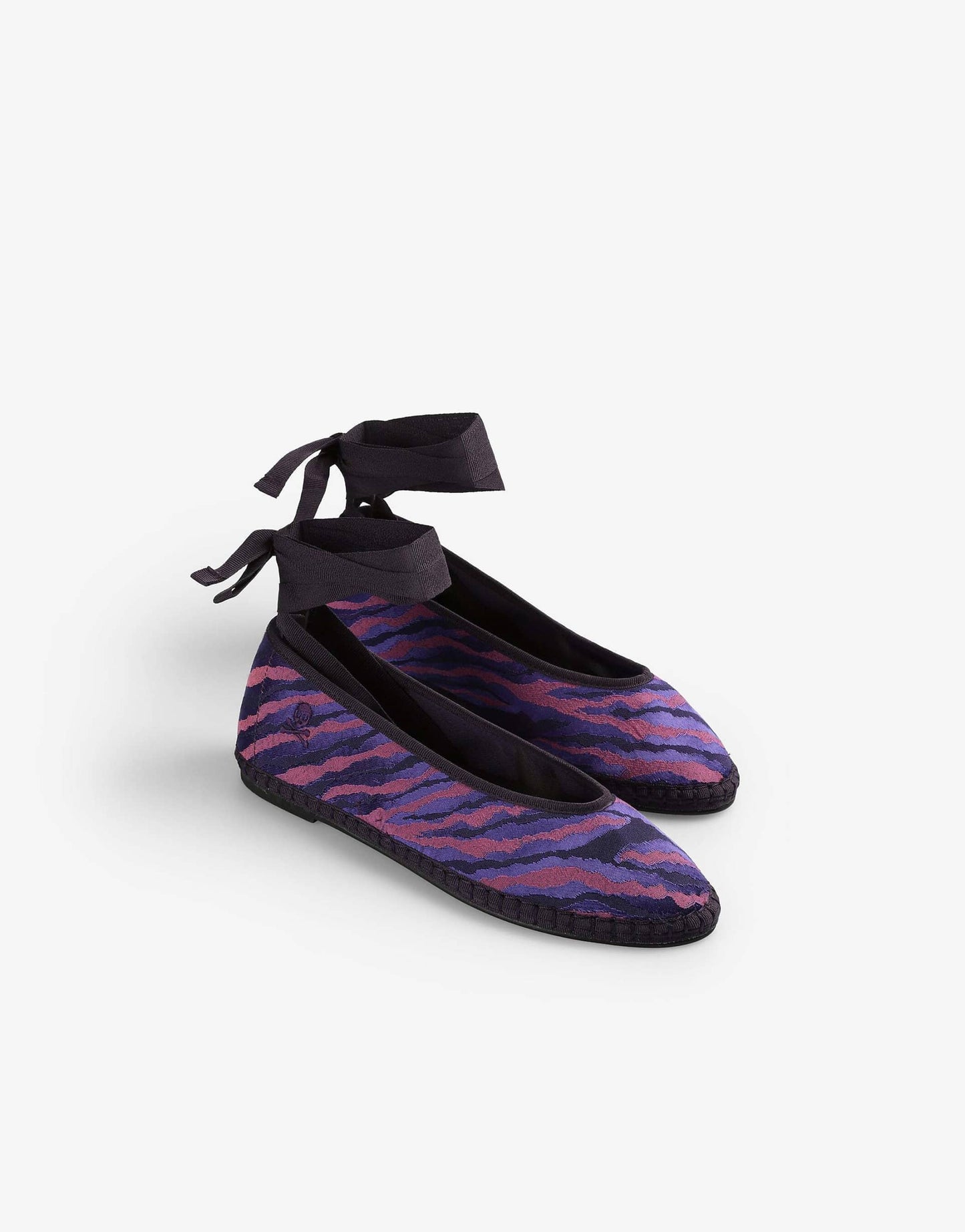 Fabric Tap Slipper In Purple