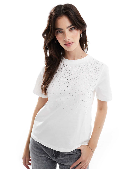 Burst Metal Tee In White