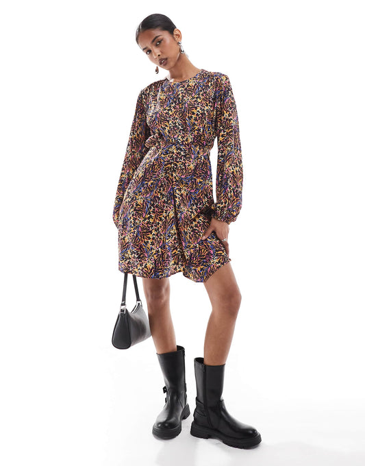 Corde Print Dress In Multicolor