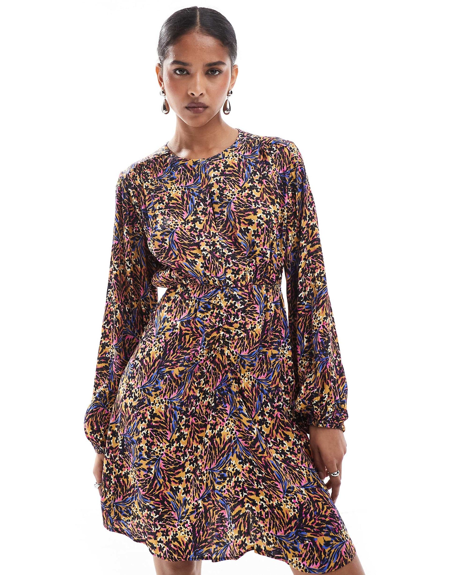 Corde Print Dress In Multicolor