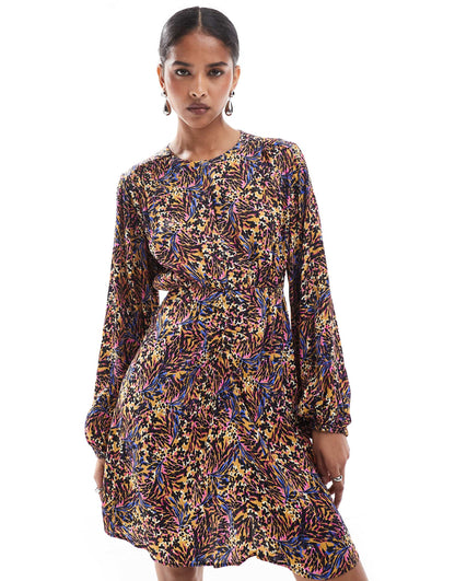 Corde Print Dress In Multicolor