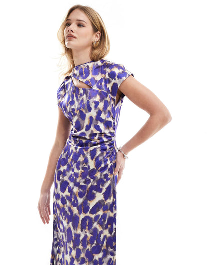 Leoblue Fer Dress In Blue