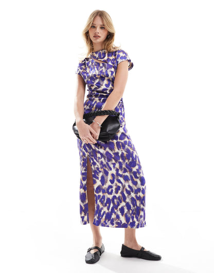 Leoblue Fer Dress In Blue