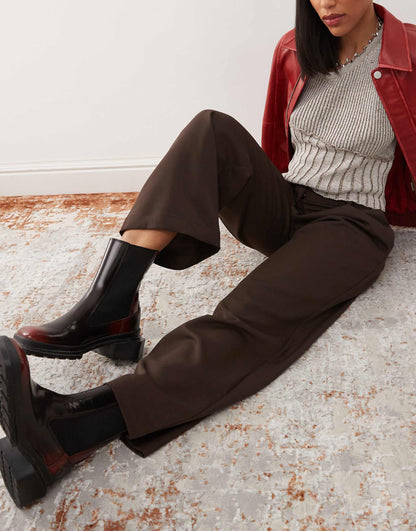 Low Waist Tailored Trousers