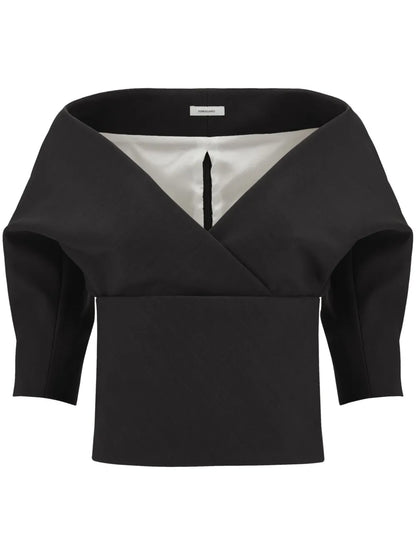 Short-Sleeve Knitted Top