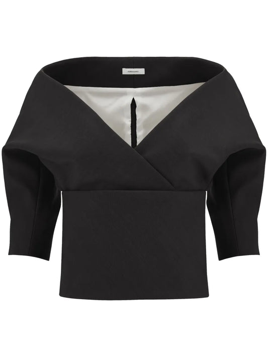 Short-Sleeve Knitted Top