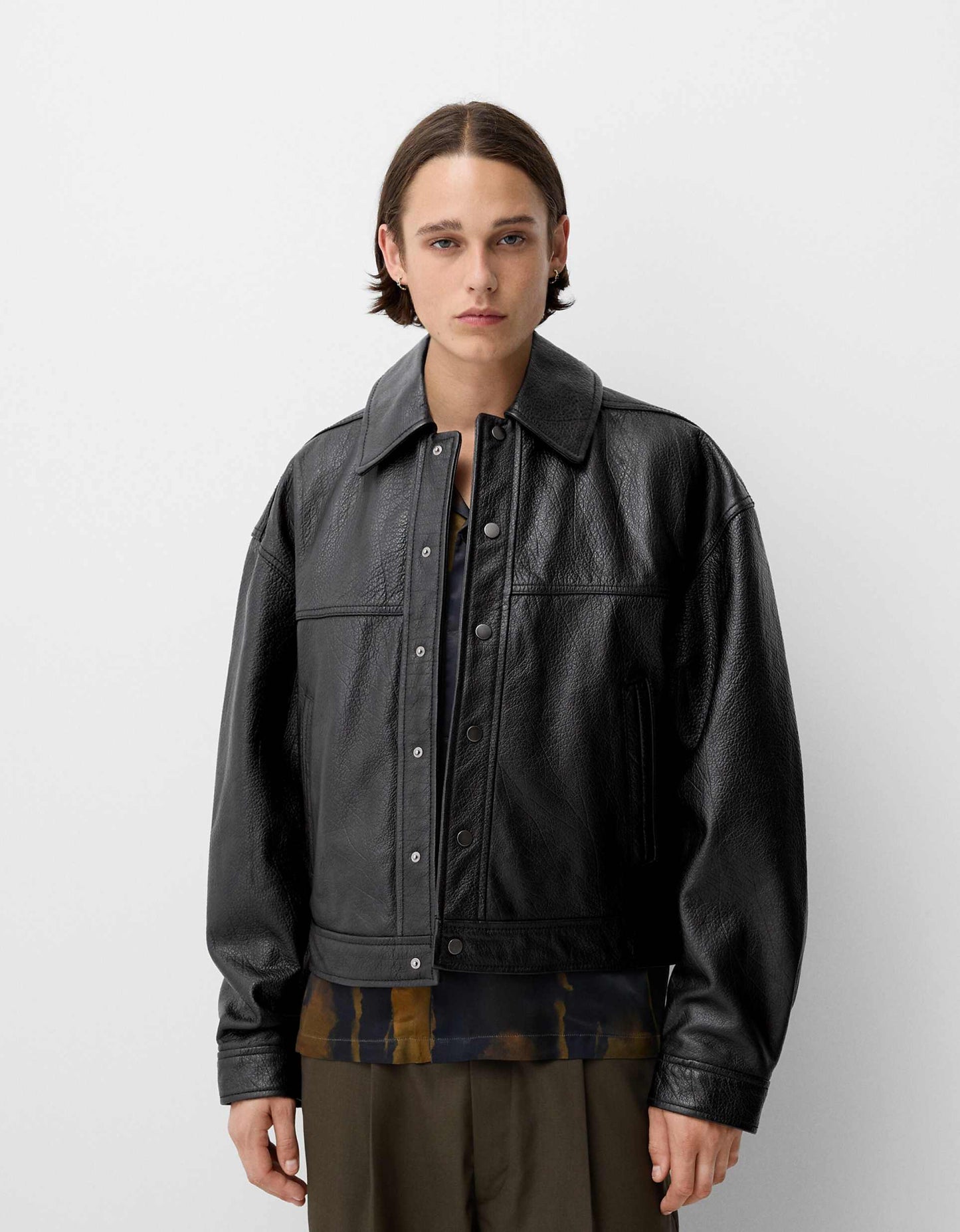 Collection Leather Bomber Jacket