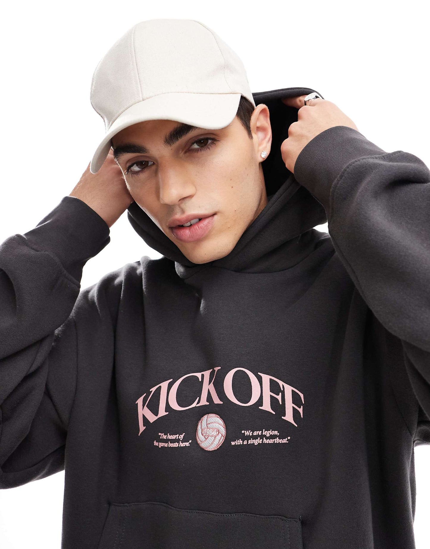 Kick Off Back Printed Hoodie