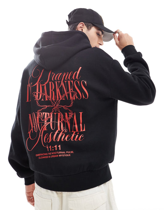 Darkness Back Printed Hoodie