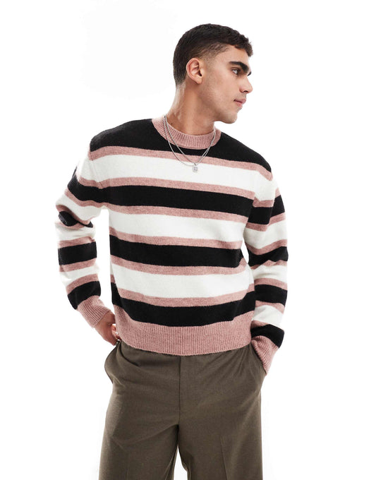 Coloured Stripe Knitted Jumper