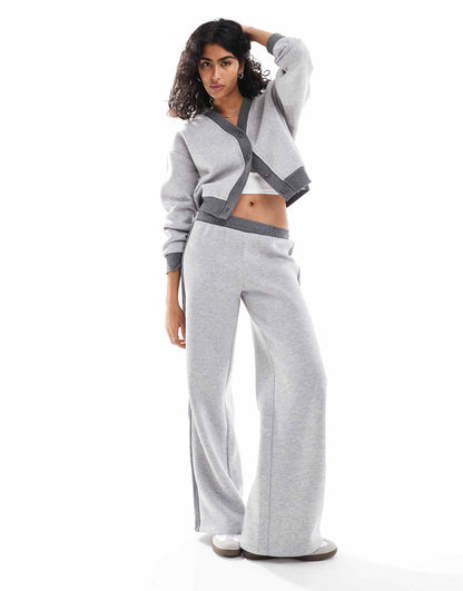 Wide Leg Contrast Panel Jogger