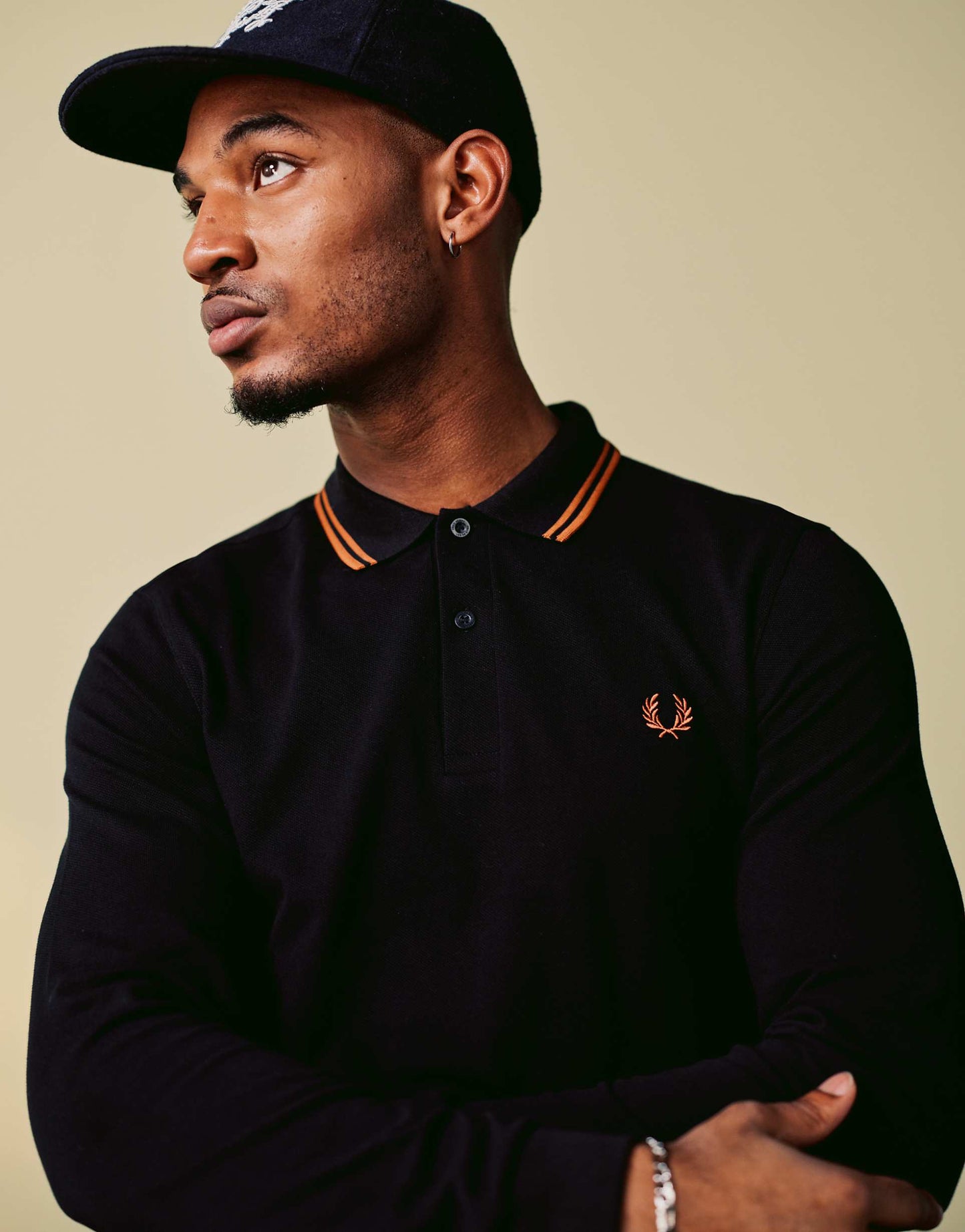 Twin Tipped Long Sleeve Polo Shirt