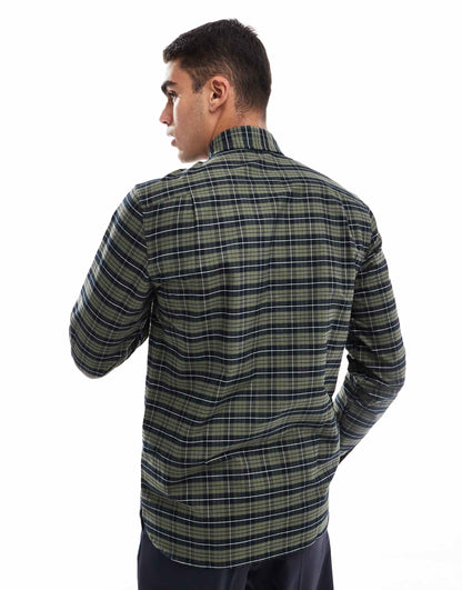 Long Sleeve Oxford Tartan Check Shirt