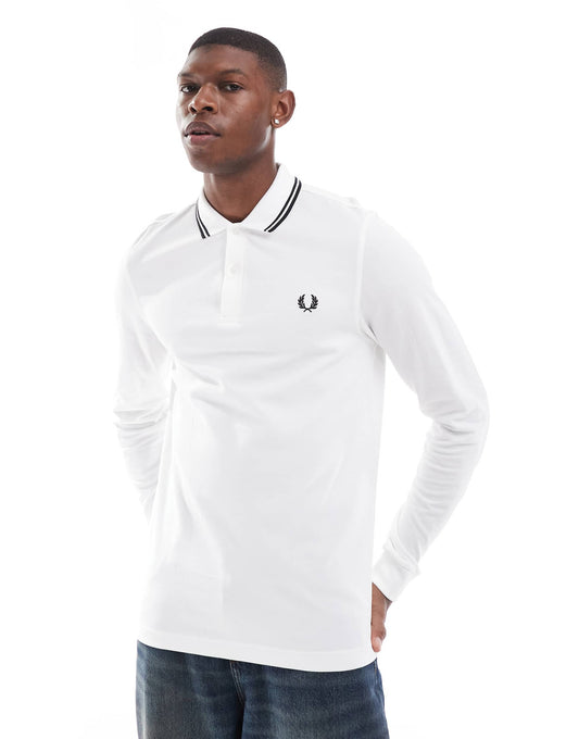 Twin Tipped Long Sleeve Polo Shirt