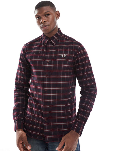Long Sleeve Oxford Tartan Check Shirt