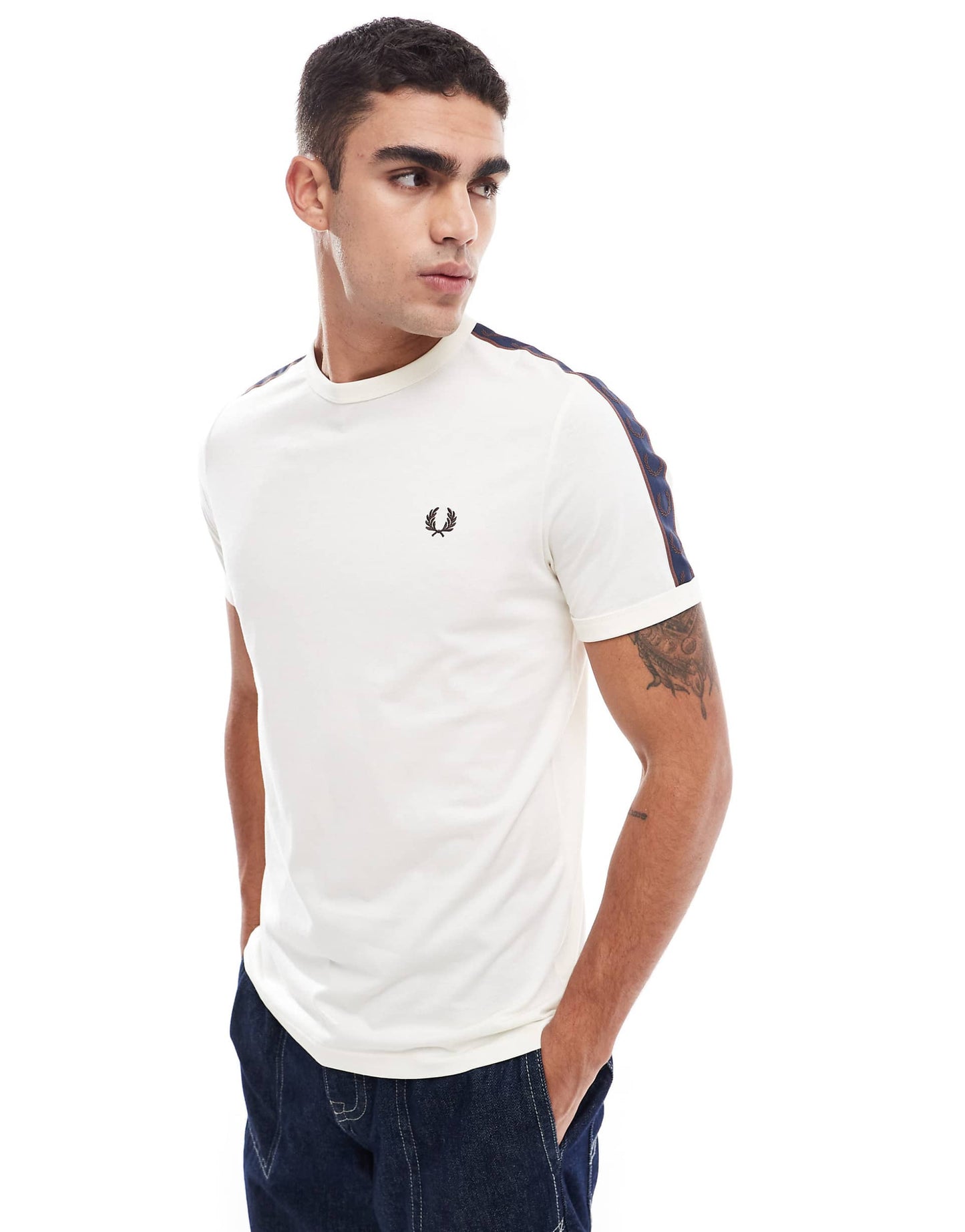 Contrast Tape Ringer T-Shirt