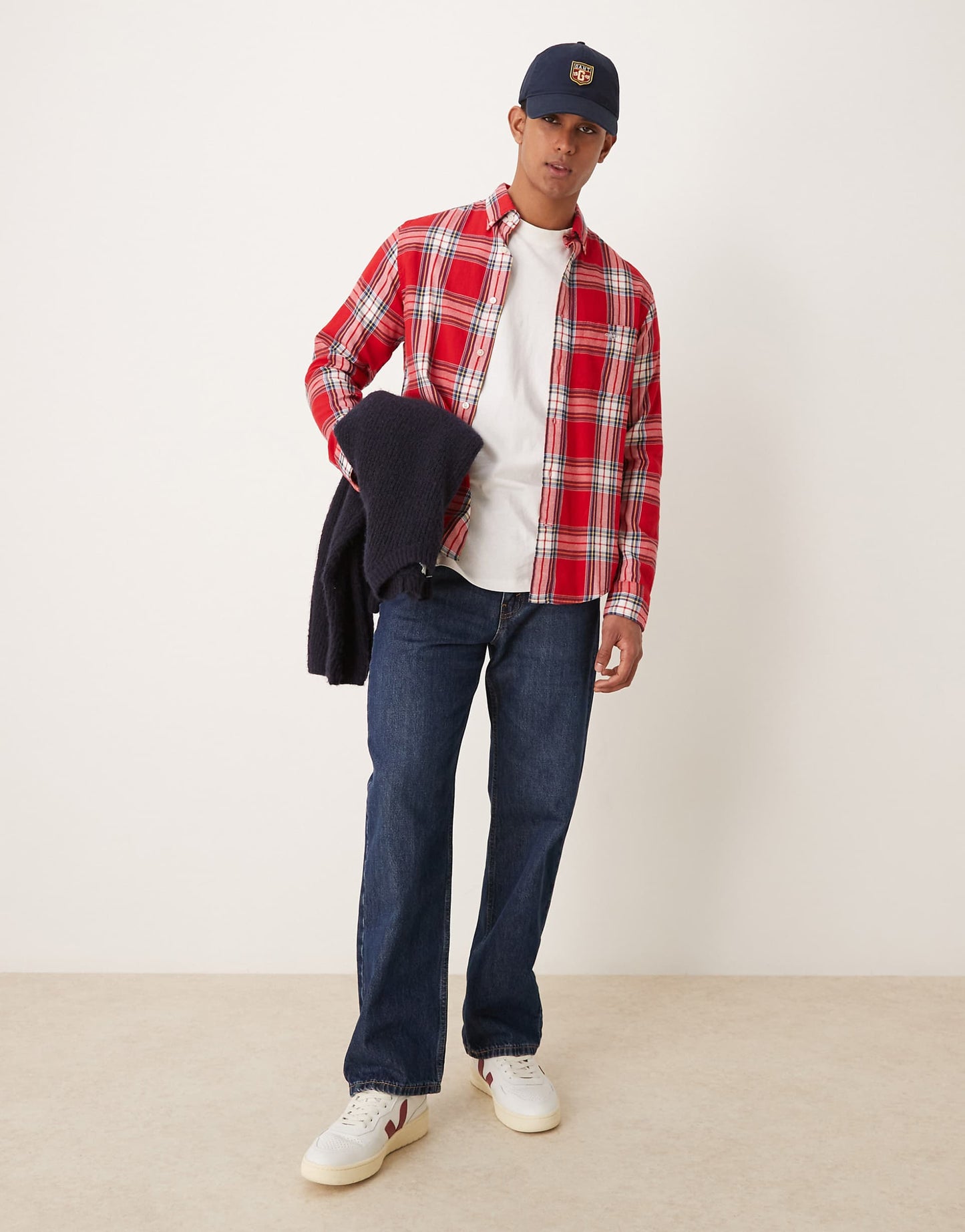 Regular Fit Check Flannel Shirt Red