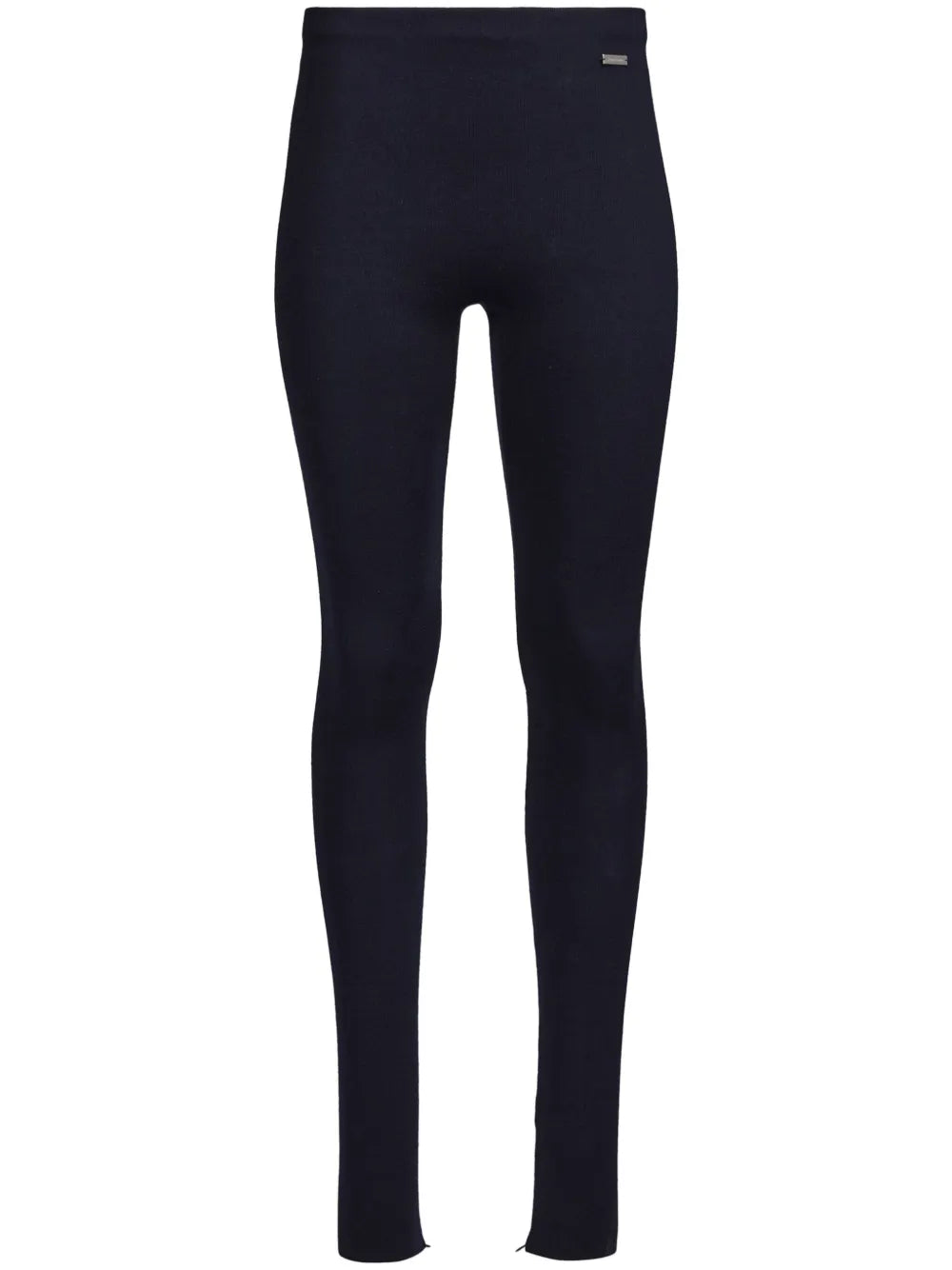 Logo-Plaque Knitted Leggings